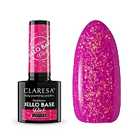 Цветна база за гел лак розово CLARESA Rainbow Jello Base Pink 5g