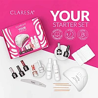 Стартов комплект за гел лак с лампа Claresa Starter Set 