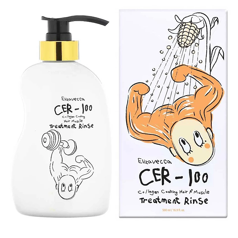 Балсам с колаген Elizavecca CER-100 Collagen Coating Hair Muscle Treatment Rinse 500ml