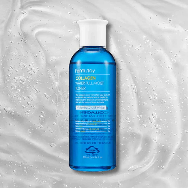 Дълбоко хидратиращ тонер с колаген FarmStay Collagen Water Full Moist Toner 200ml