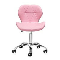 Козметичен стол розов QS-06B Pink