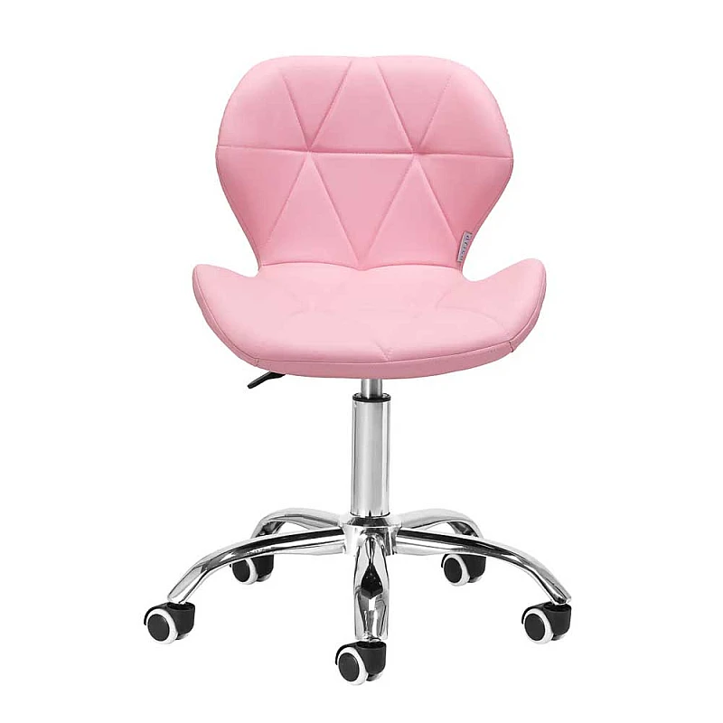 Козметичен стол розов QS-06B Pink