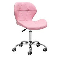 Козметичен стол розов QS-06B Pink