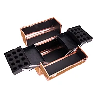Козметичен куфар златно розово 3D Diamond L