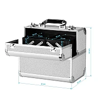 Козметичен куфар сребърен SC 44