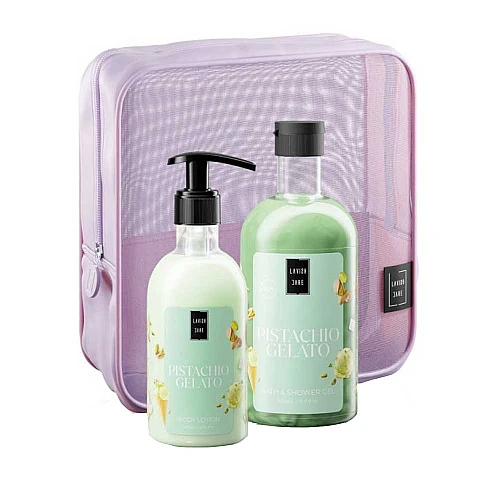 Комплект душ гел и лосион за тяло шамфъстък Lavish Pistachio Gelato Body Set