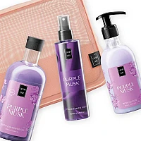 Комплект за тяло с несесер Lavish Purple Musk Body Care Bag