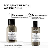 Травъл сет за експресно възстановяване на косата Loreal Professionnel Absolut Repair Molecular Discovery Set Mini Duo