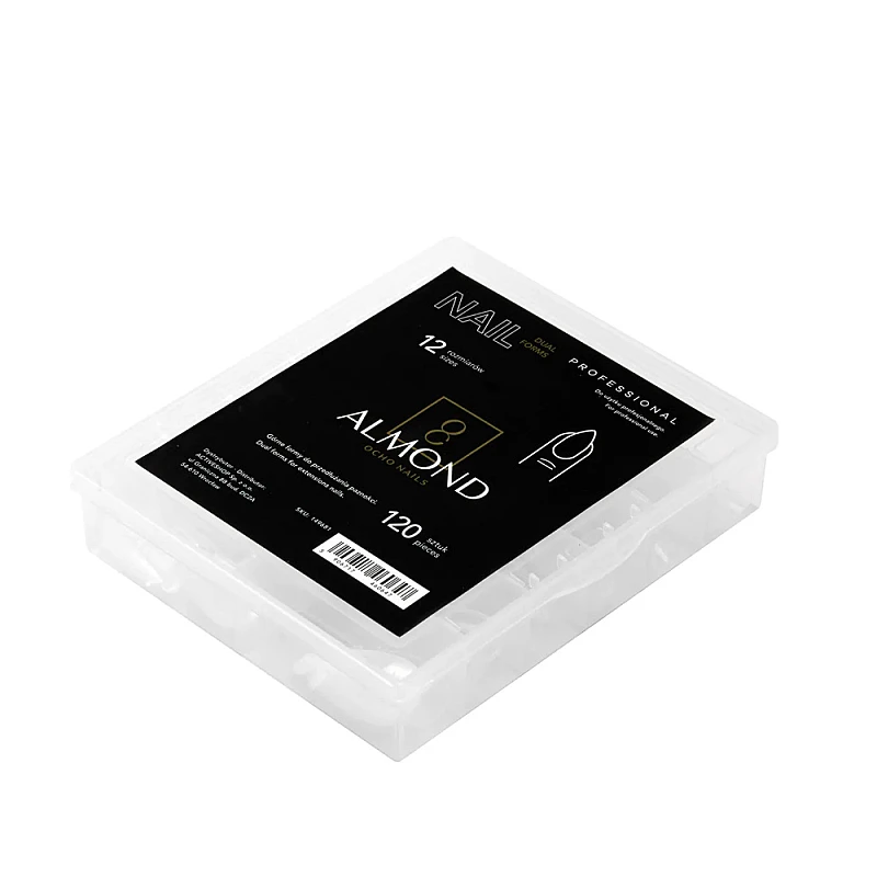 Горни форми за изграждане бадем Ocho Nails Dual Forms Almond 120бр