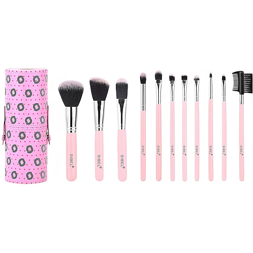 Четки за грим Sibel Pink Flamingo 11бр. Четки за грим Sibel Pink Flamingo 11бр.