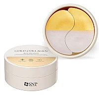 Хидрогелни пачове за очи със злато и пептиди и колаген SNP Gold Collagen Dual Eye Patch 60бр