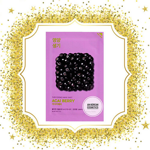 Шийт маска с Акай Бери Holika Holika Pure Essence Mask Sheet Acai Berry